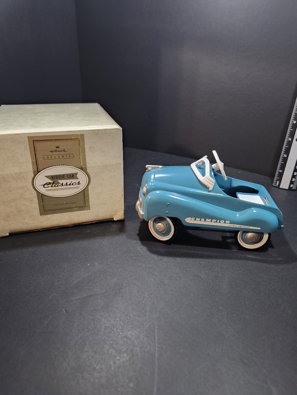Hallmark Blue 'Champion' Kiddie Car Classics Pedal Car Replica
